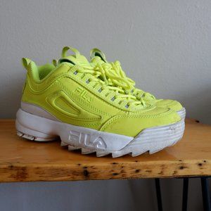 FILA DISRUPTOR II SHIFT YELLOW SHOES